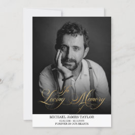 Guld-kallgrafifoto i överljudsminnen inbjudningar