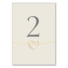 Guld kalligrafi bordsnummer