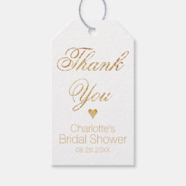 Guld kalligrafi Bröllopsdusch Favorit Märken Presentetikett