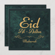 Guld kalligrafi Eid Al-Adha Mubarak 2025