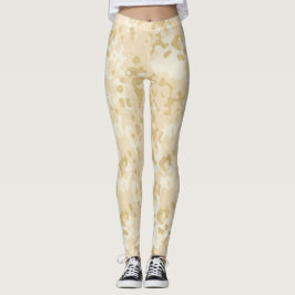 Guld kamouflage Glitter Leggings