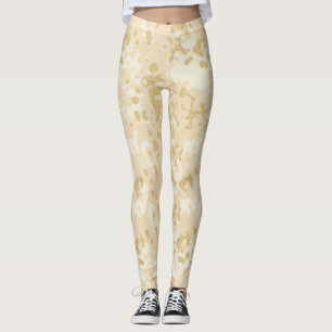 Guld kamouflage Glitter Leggings