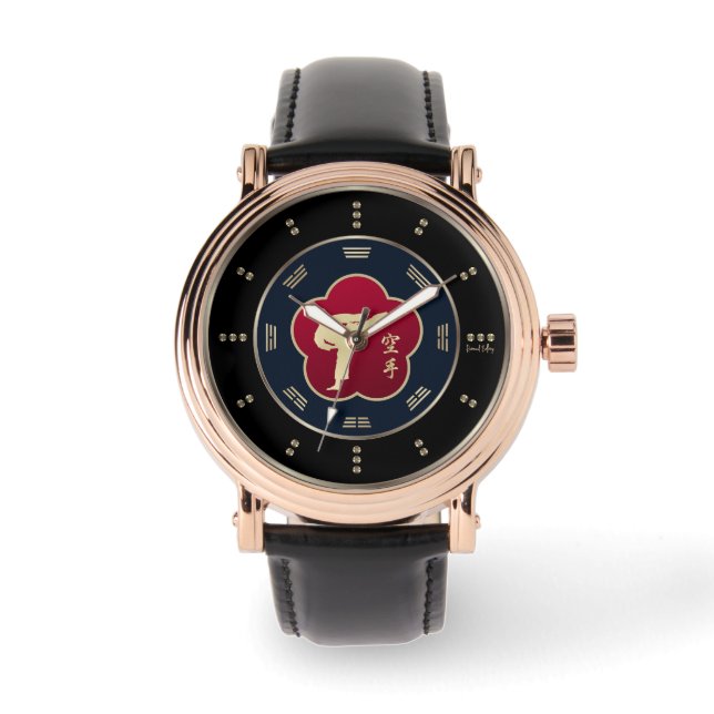 Guld Karate Luxury Armbandsur (Framsida)