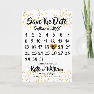 Guld Kärlek Hjärtkalender Spara Datum Meddelande