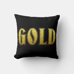 Guld kastkudde kudde