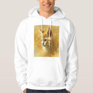 Guld katt hoodie