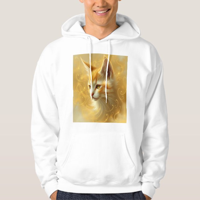 Guld katt  hoodie (Framsida)