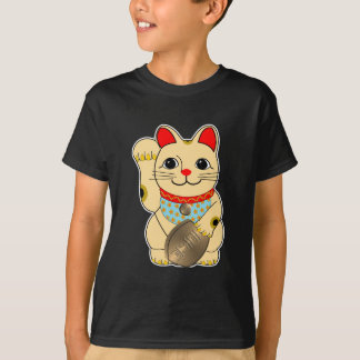 Guld- katt t shirt
