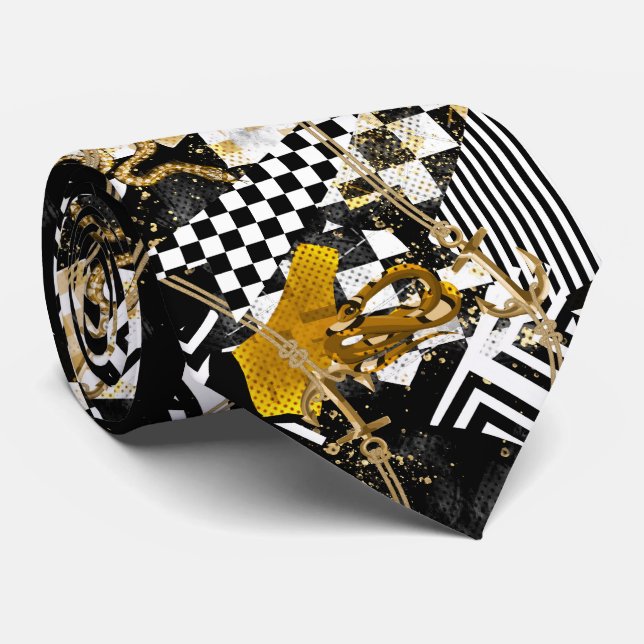 Guld-kedjor, kakor, lyxtiter slips (Rullad)