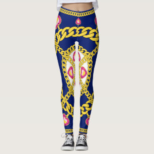 Guld-kedjor Leggings