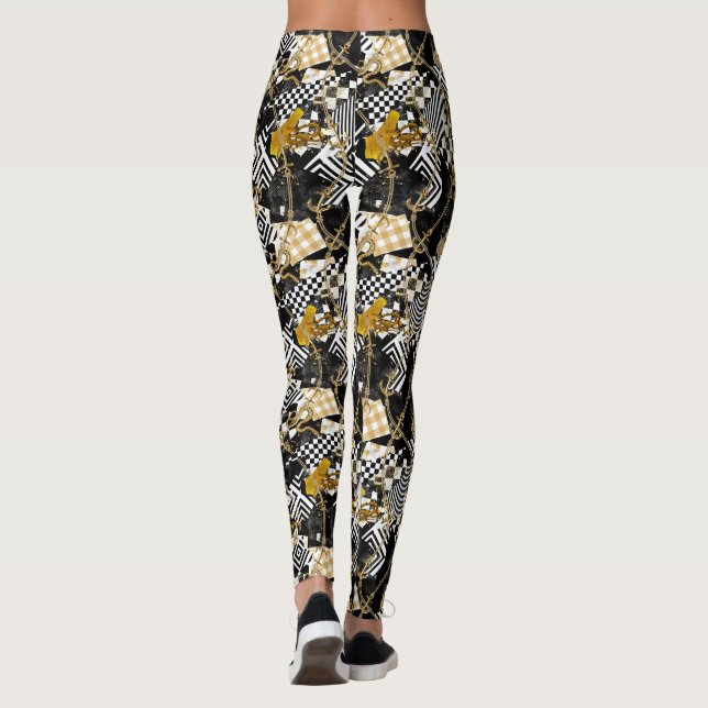 Guld-kedjor och ormar lyx_denser mer leggings (Baksida)