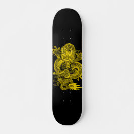 Guld Kejsare Drak En Element Pro Parklek Däck Skateboard Bräda 19,5 Cm