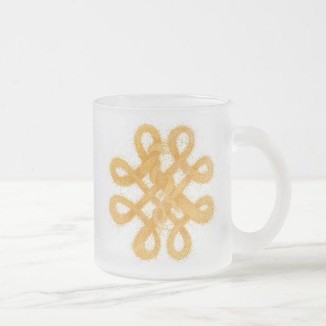 GULD KELTISK KNUT Frostad Glas Mugg (Höger)