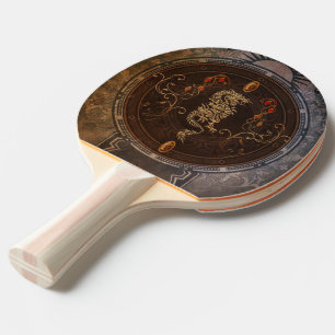 Guld- kinesisk drake pingisracket