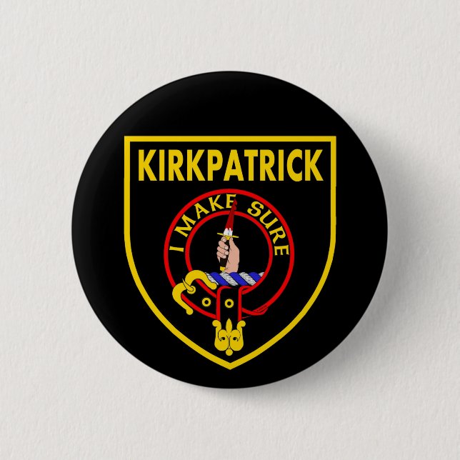 Guld Kirkpatrick Shield Button Knapp (Framsida)