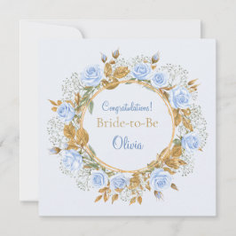 Guld-Kissed Blue Ro Möhippa Kort