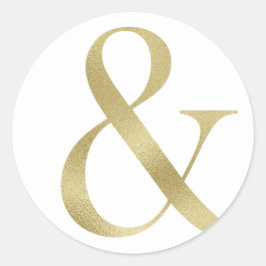 Guld-klistermärken, folieteckensnitt runt klistermärke