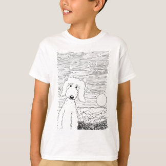 Guld- klotter på stranden t-shirt