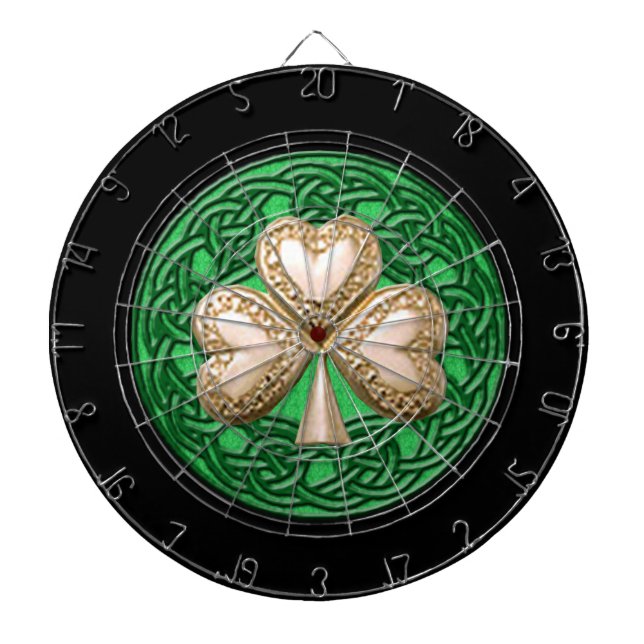 Guld Klöver & Celtic Knott Board Darttavla (Framsidan)