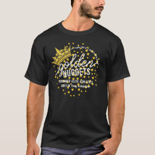GULD- KLUMPAR: BEKLÄDA LOGOTYPEN TEE SHIRT