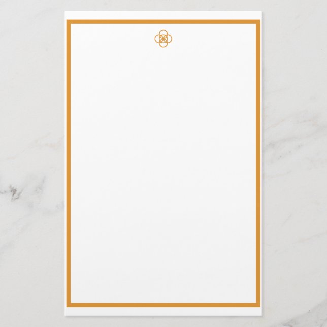 Guld Knot Brevpapper (Framsida)