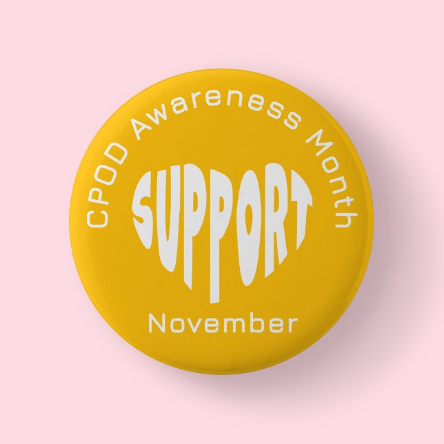 Guld-KOL:s medvetandemånadens knapp (COPD Awareness Month)