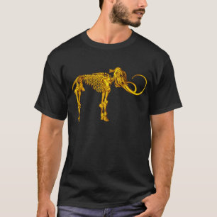Guld- kolossalt skelett t-shirt