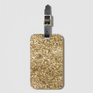 Guld-konfetti Glitter Bagagebricka