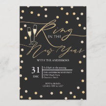 Guld Konfetti Ring in the New Year Fest