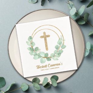 Guld Kor Eucalyptus Communion Pappersservett