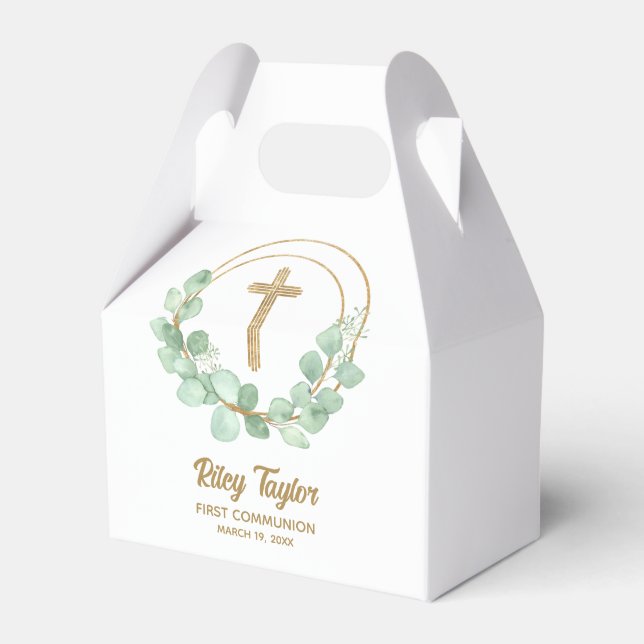 Guld Kor Eucalyptus Första kommissionen Presentaskar (Framsidan Sidan)