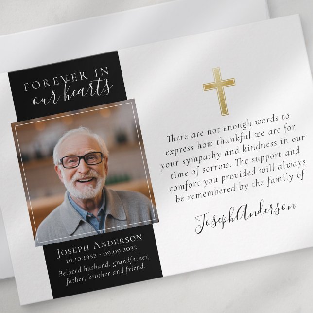 Guld Kor fotosympati för Tack Kort (Skapare uppladdad)