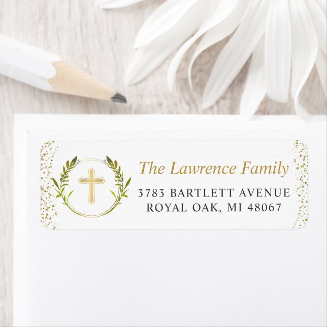 Guld Kor Greenery Wandey Returadress Etikett (Insitu)