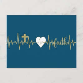 Guld Kor, Heart, Faith Heartslag-Christian Vykort