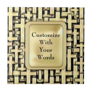 Guld- kor kakelplatta