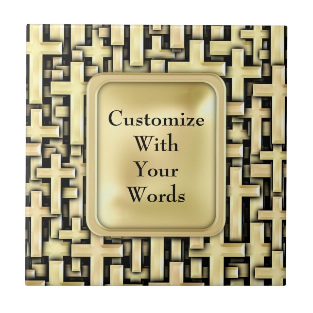 Guld- kor kakelplatta (Framsidan)