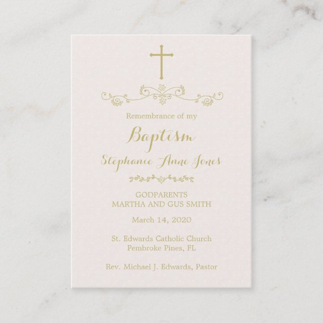 Guld Kor och Laurels Visitkort (Framsida)