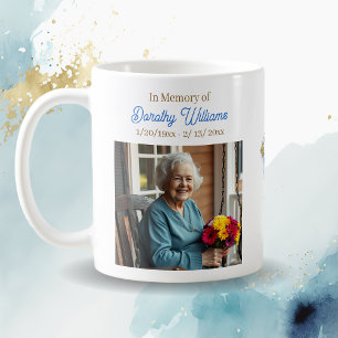 Guld Kors och Blommor Minnesgåva Kaffemugg