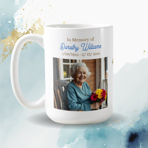 Guld Kors och Blommor Minnesgåva Kaffemugg