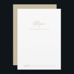 Guld-kort för enkel minimalistisk Bröllop-rådgivni Rådkort<br><div class="desc">Detta enkla, minimalistiska bröllop-kort i guld är perfekt för ett modernt bröllop. Den enkla utformningen och utformningen av eleganten har skripttypografin klassisk och finare i guld. De här korten är perfekter för bröllop, möhippa, babydusch, studentfest och mycket mer. Anpassa korten med namn från bruden och brudgummen, blivande föräldrar eller student....</div>