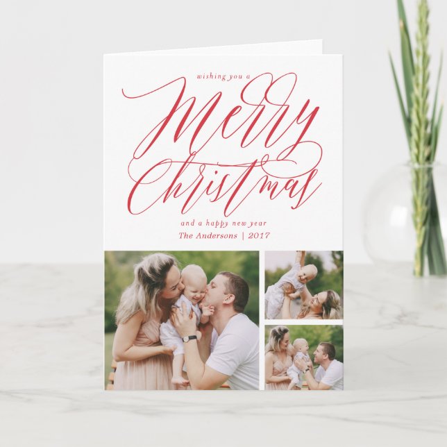 Guld- kort för Shimmergod julhälsning (Framsida)