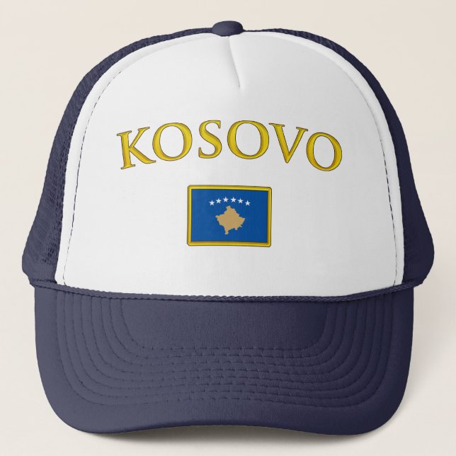 Guld- Kosovo Truckerkeps (Framsida)