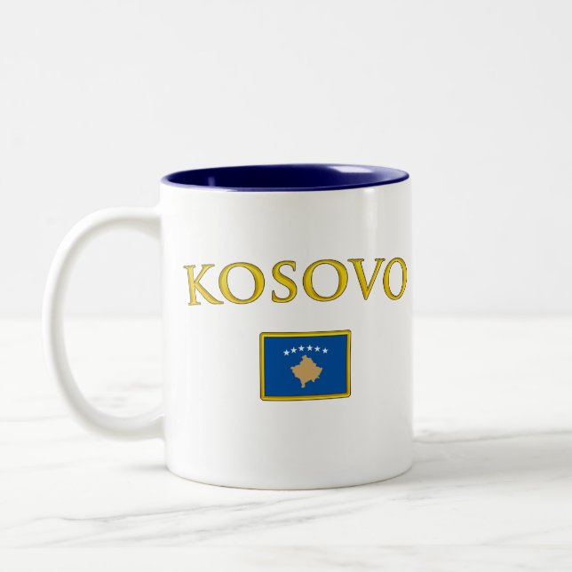 Guld- Kosovo Två-Tonad Mugg (Vänster)