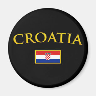 Guld- Kroatien Magnet