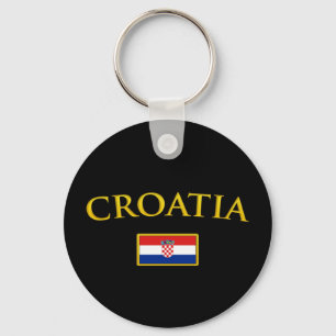 Guld- Kroatien Nyckelring