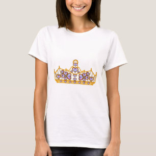 guld krona av hjärtdiamanter t shirt