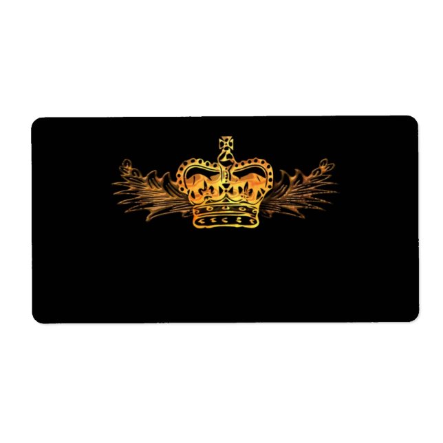 Guld Krona-etikett Fraktsedel (Framsidan)