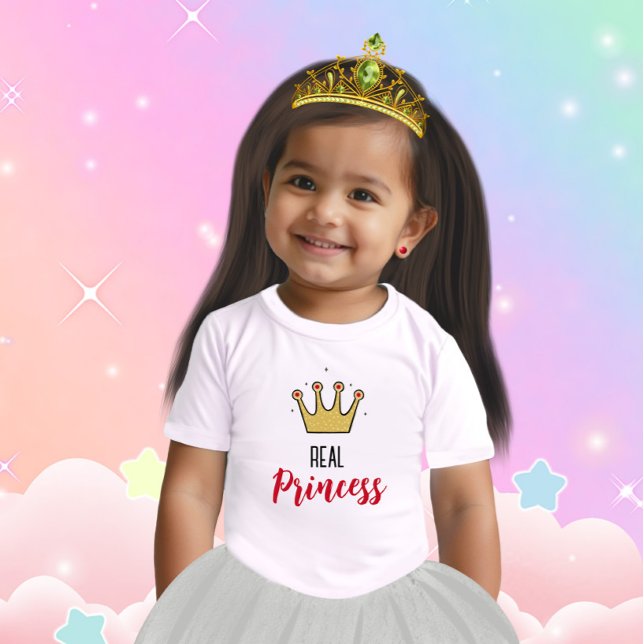 Guld krona för prinsessa t shirt (Skapare uppladdad)