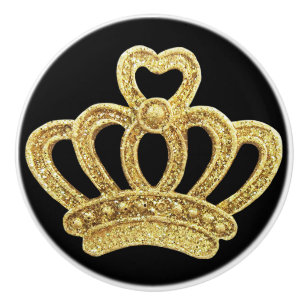 Guld- krona knopp