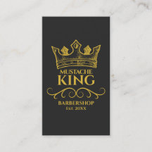Guld Krona Kung Mustache Barbershop
